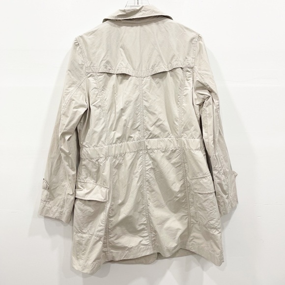 Columbia Omni-Shield Zip Snap Closure Lightweight Overcoat Jacket Size L Tan - Picture 2 of 8